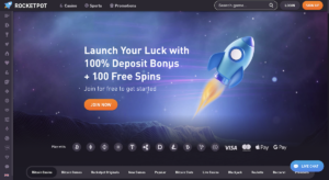 rocketpot casino home page