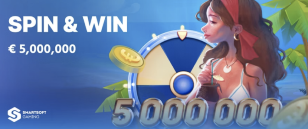 Spin & Win with €5,000,000 with Smartsoft