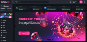 The Rakebit Casino Lobby