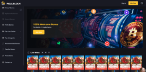 rollblock casino lobby
