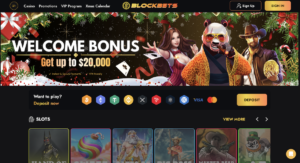 main lobby of blockbets casino