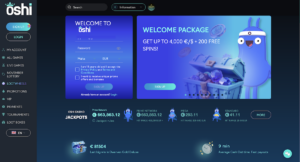 main lobby for oshi casino