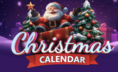 christmas calendar promo banner for winz.io