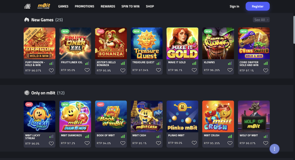 mbit casino review slots