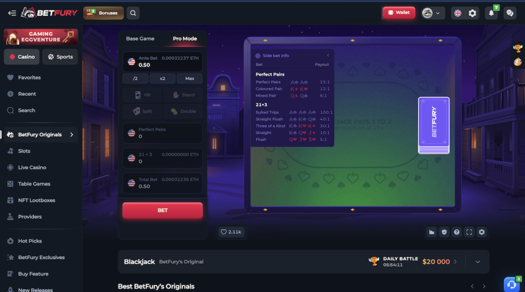 provably fair blackjack