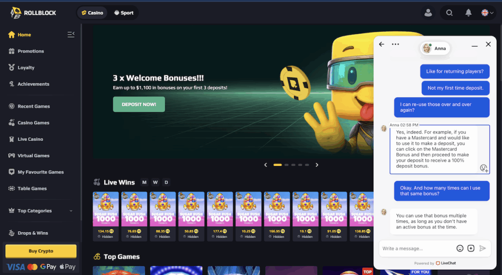 live chat support