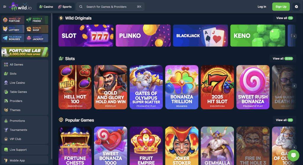 wild.io casino