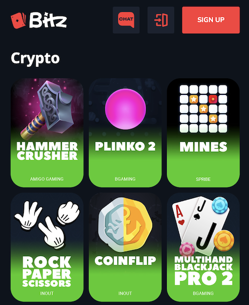 crypto casino games