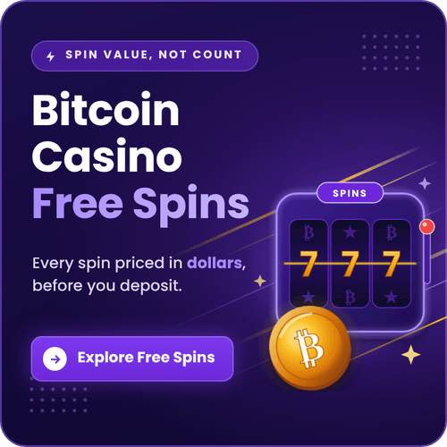 bitcoin casino free spins priced by spin value