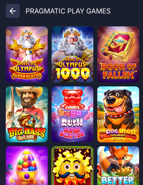 bitstarz pragmatic play games lobby with gates of olympus super scatter, gates of olympus 1000 and sugar rush super scatter