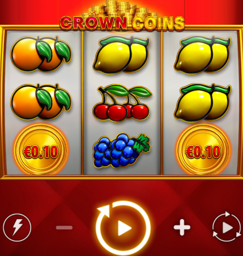 crown coins slot reels on mobile