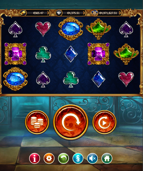 empire fortune slot with the gold diamond and empire jackpot meters