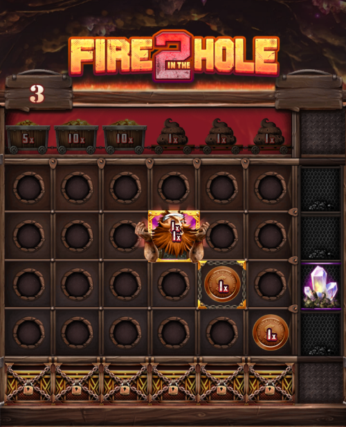 fire in the hole 2 slot reels on mobile