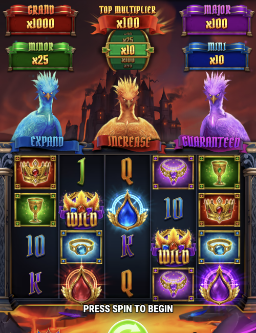 infernal trinity go guaranteed demo by play'n go with its grand, major, minor and mini jackpots
