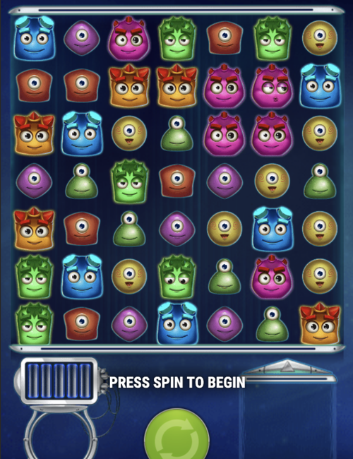 reactoonz demo by play'n go on its 7x7 alien grid