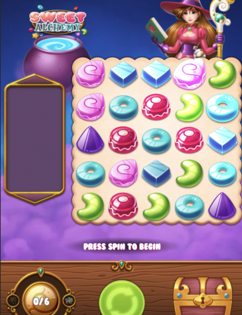 sweet alchemy demo by play'n go on its candy grid