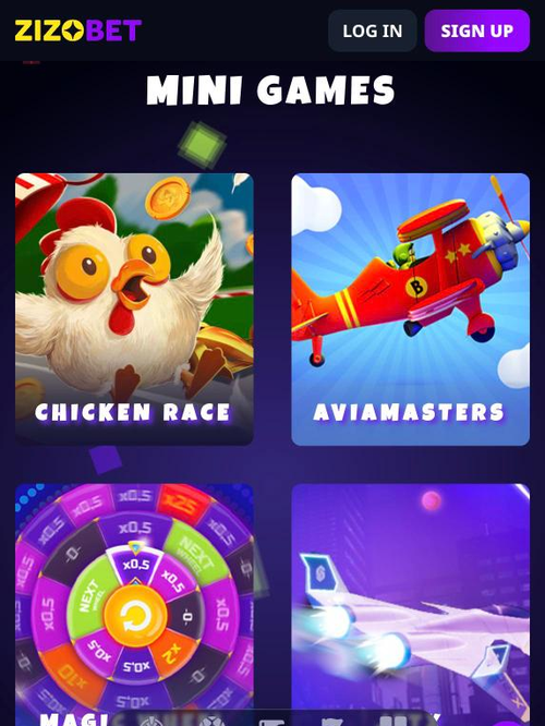 zizobet mini games chicken race aviamasters and magic wheel