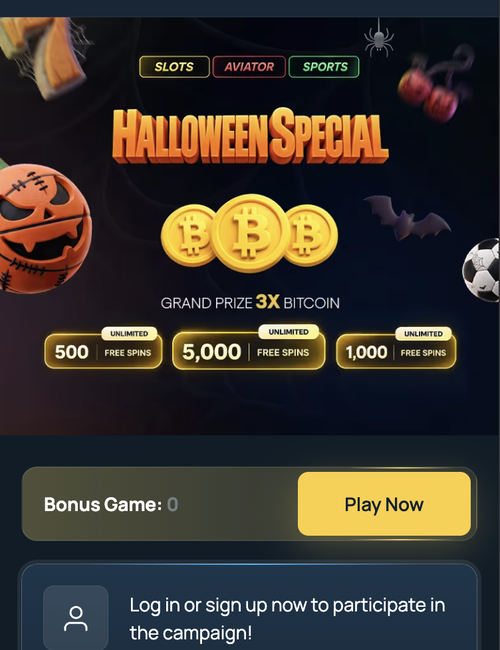 fortunejack halloween special page with bitcoin and free spins symbol prizes