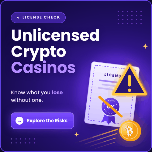 unlicensed crypto casinos guide card