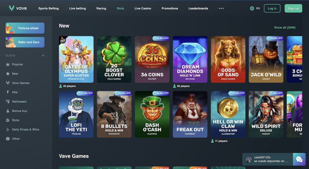 vave casino 
